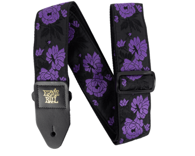 ERNIE BALL 5359 CLASSIC JACQUARD GUITAR STRAP/BASS STRAP - LAVENDER ROSE