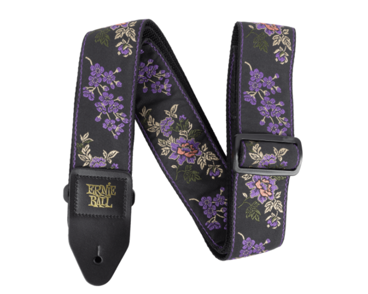 ERNIE BALL 5364 CORREA PARA GUITARRA/BAJO EN JACQUARD CLÁSICO - FLOR DE LAVANDA