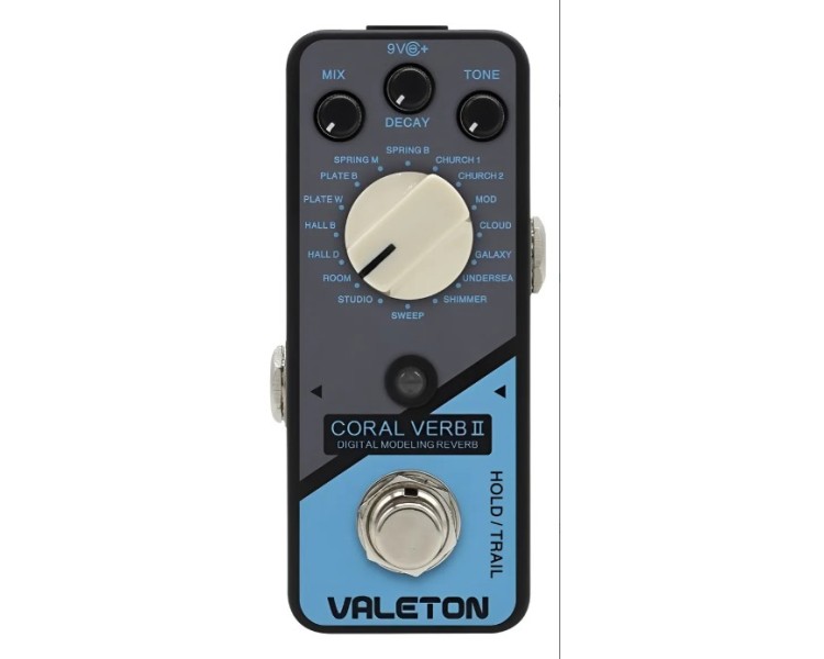 VALETON CRL-9 CORAL VERB ll 16 Types Digital Reverb