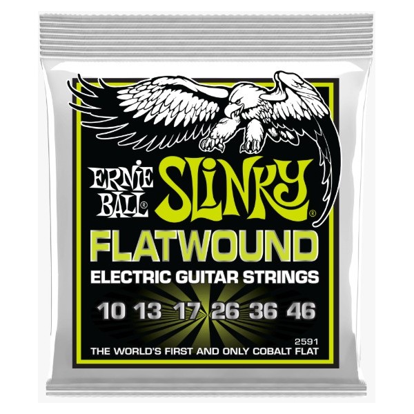 ERNIE BALL 2591 GUITAR ELECTRIC FLATWOUND 10-46
