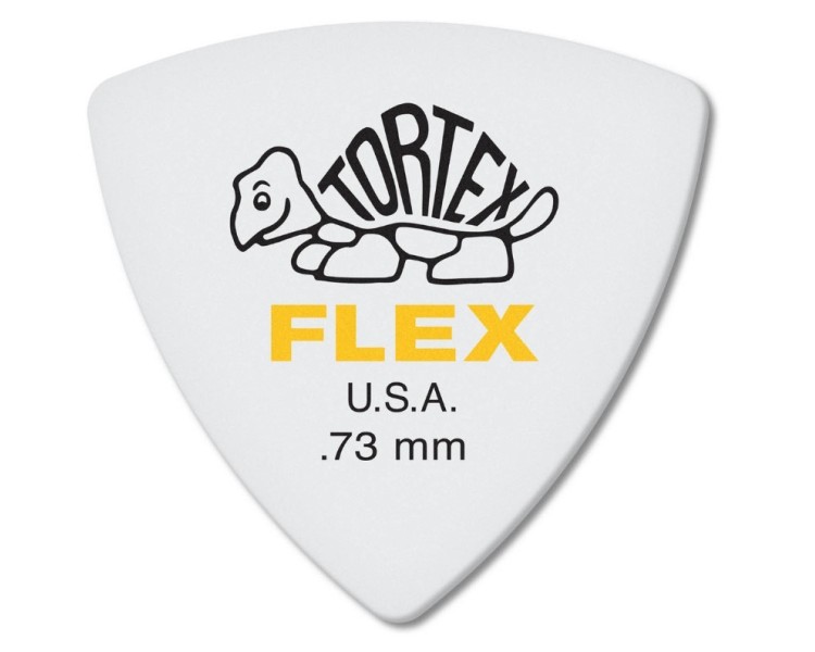 JIM DUNLOP 456P073 TORTEX FLEX RNDTRI NAT-6 UNIDADES