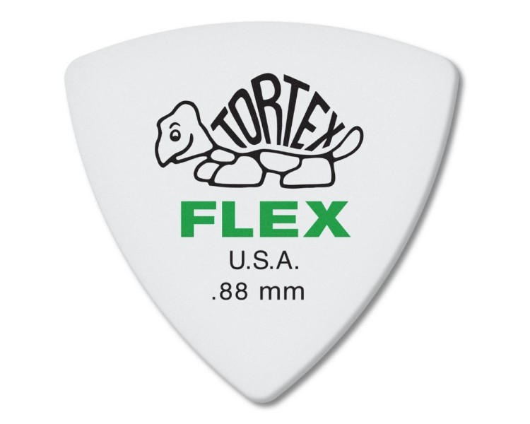JIM DUNLOP 456P088 TORTEX FLEX RNDTRI NAT-6 UNIDADES