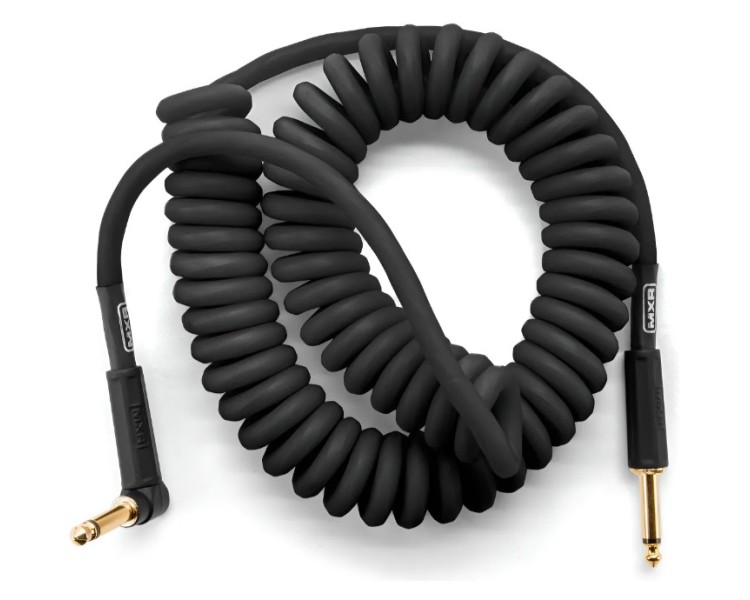 MXR by DUNLOP CABLE DCICG30R EN ESPIRAL DE 9 MTS FLUORECENTE, PLUG RECTO / L