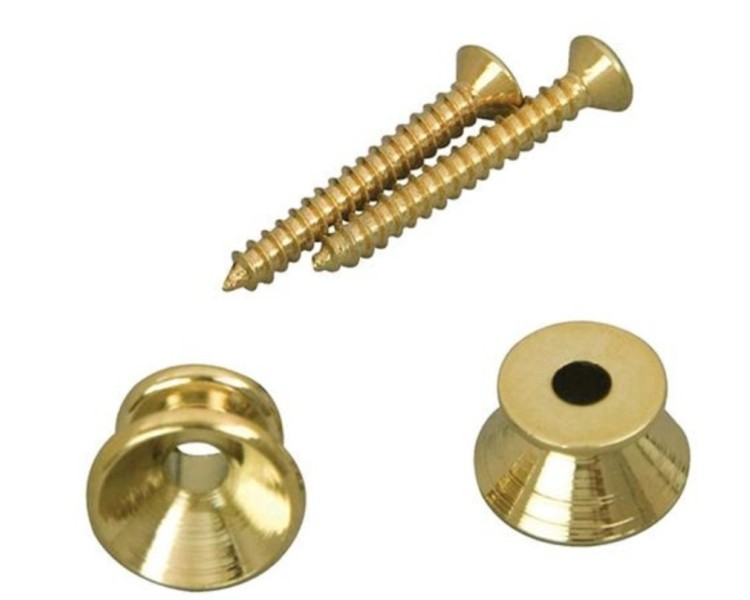 D`ANDREA BOTONES P/CORREA DORADO - 2 UNIDADES