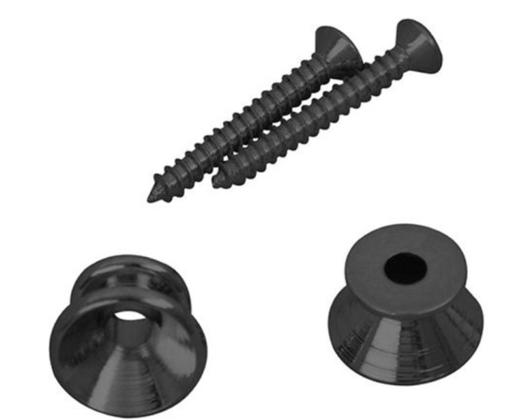 D`ANDREA BOTONES P/CORREA NEGRO - 2 UNIDADES