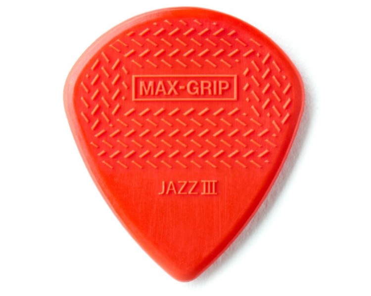 471P3N JIM DUNLOP MAX GRIP JAZZ III NYLON-6/PLYPK ORANGE
