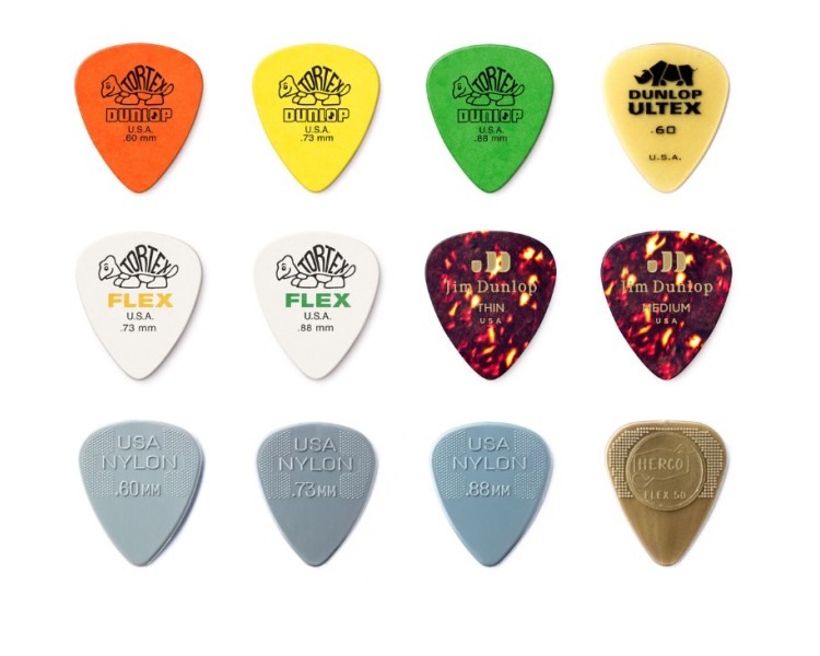 JIM DUNLOP  PVP112 PICK GUITARRA ACOUSTIC VAR PK-12 UNIDADES