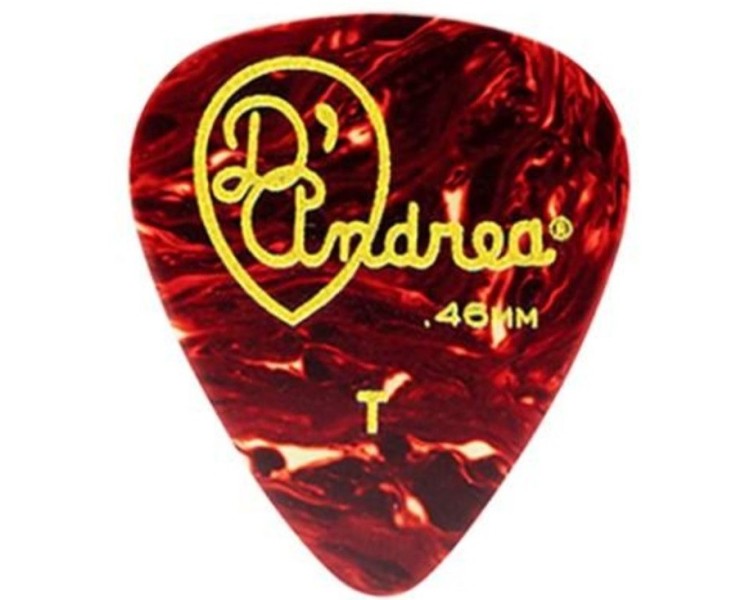 UÑETA D`ANDREA SHELL CELLULOID  0.46MM . THIN - BOLSA X 72 UNIDADES