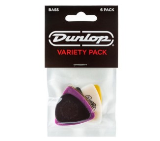 PVP117 JIM DUNLOP BASS PICK VARIETY PACK-6/PLYPK