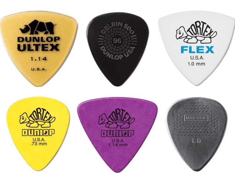 PVP117 JIM DUNLOP BASS PICK VARIETY PACK-6 UNIDADES