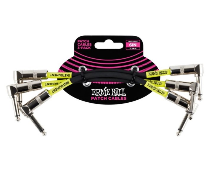 ERNIE BALL 6050 15cm patch 3 PACK Angle/Angle