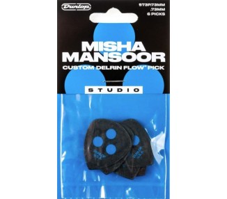 JIM DUNLOP 573P073MM DELRIN FLOW MISHA STUDIO-6 UNIDADES