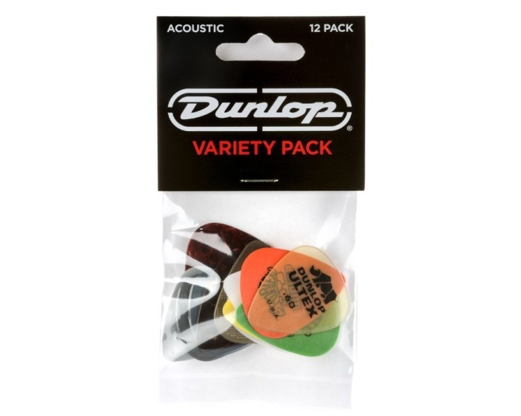 JIM DUNLOP  PVP112 PICK GUITARRA ACOUSTIC VAR PK-12/PLYPK