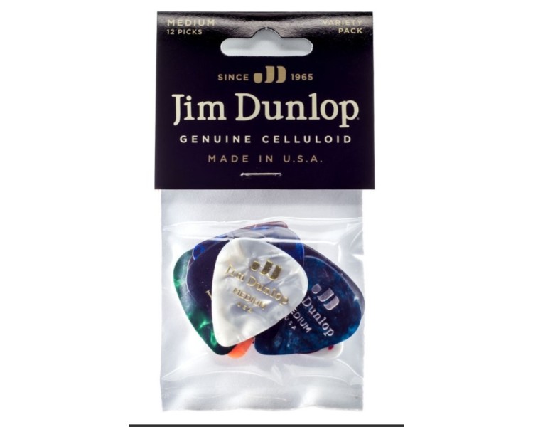 JIM DUNLOP  PVP106  PICK CEL MD VAR PK-12/PLYPK