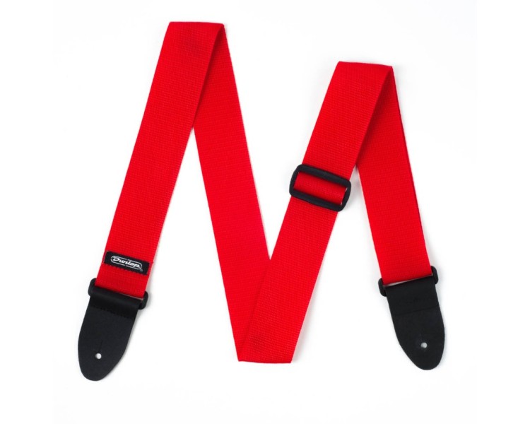 JIM DUNLOP D07-01RD DUNLOP POLY STRAP RED