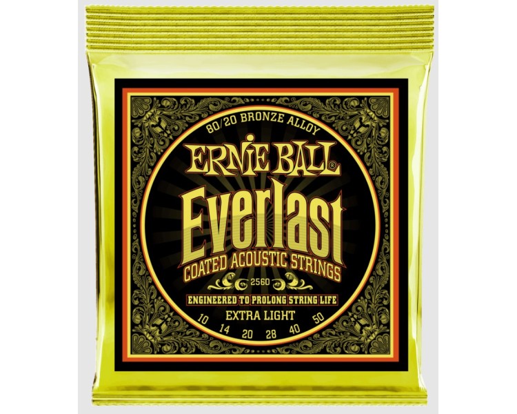 ERNIE BALL  2560 EST 80/20 EX LIGHT ACOUSTIC