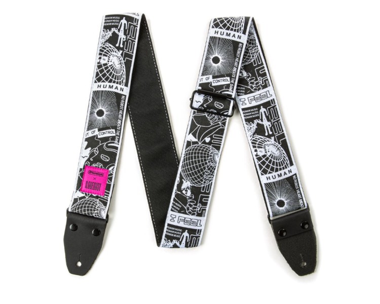 JIM DUNLOP ILD11 STRAP I LOVE DUST ROBOT HEART