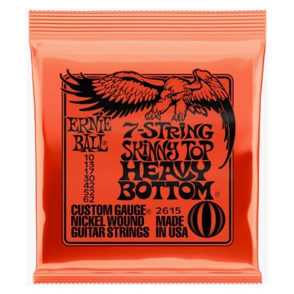 ERNIE BALL  2615  SKINNY TOP HVY BOTTOM 7 CUERDAS