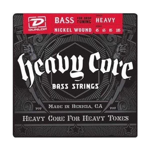 JIM DUNLOP DBHCN45105 CUERDA BAJO BASS HEAVY-4CUERDAS 45-105