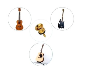 D`ANDREA BOTONES P/CORREA DORADO - 2 UNIDADES