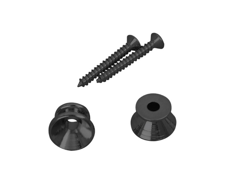 D`ANDREA BOTONES P/CORREA NEGRO - 2 UNIDADES