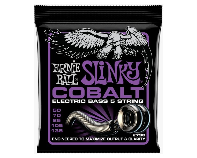 ERNIE BALL  2738 COBALT BASS 5 POWER SLINKY 50-60-70-95-125.