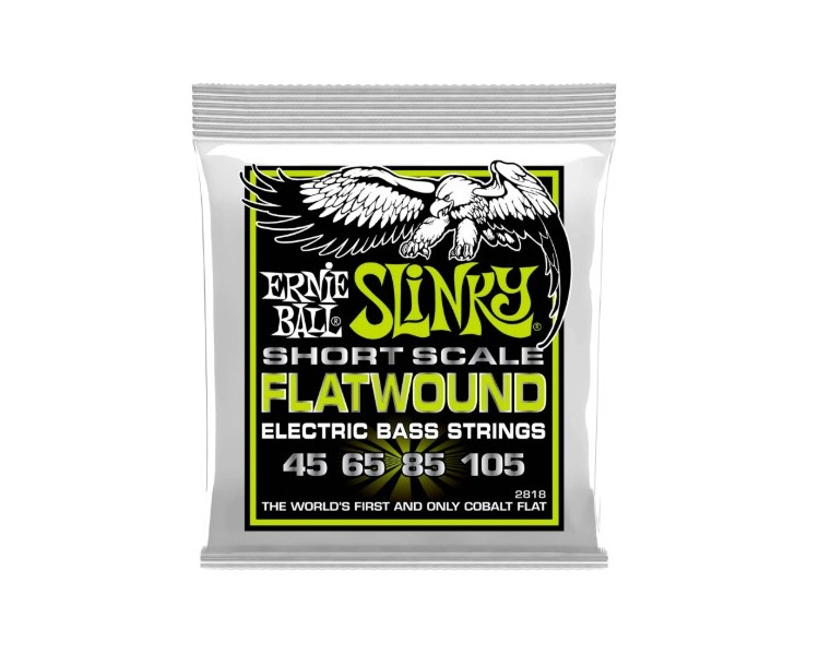 ERNIE BALL 2818 ESCALA CORTA REGULAR SLINKY COBALT FLATWOUND 045, 065, 085, 105