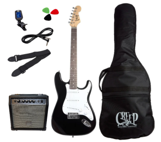 CREEP CST-15 BK  PACK GUITARRA STRATO