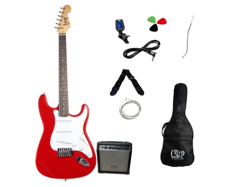 CREEP CST-15 RD PACK GUITARRA STRATO