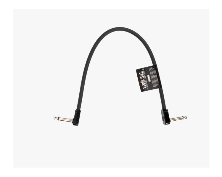 ERNIE BALL P06440 FLEX PATCH CABLE 12IN - BLACK - SINGLE