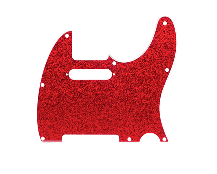 D`ANDREA PICKGUARD PARA TELECASTER RED SPARKLE