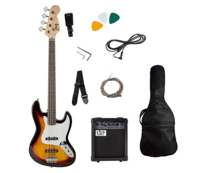 CREEP CJB-10 SB PACK JAZZ BASS SUNBURST