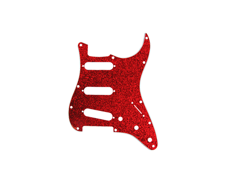 D`ANDREA PICKGUARD PARA STRATOCASTER RED SPARKLE- DPP ST RDS