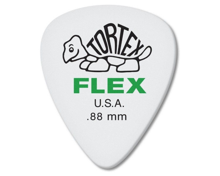 JIM DUNLOP 428P088 TORTEX FLEX STD NAT 0,88 MM 12 UNIDADES