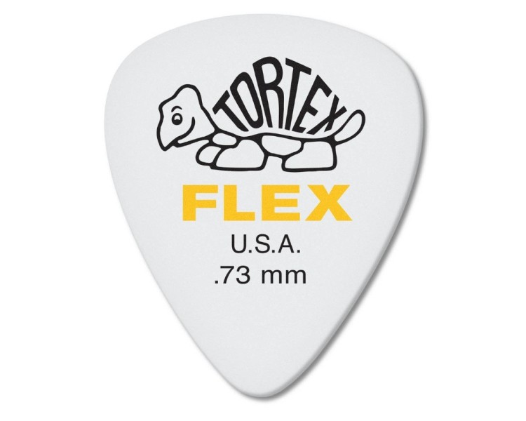 JIM DUNLOP 428P073 TORTEX FLEX STD NAT 0,73 MM 12 UNIDADES