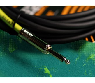 ERNIE BALL 6472 CABLE DE INSTRUMENTO CLASICO SILENCIOSO, RECTO/RECTO, 3 MTS NEGRO