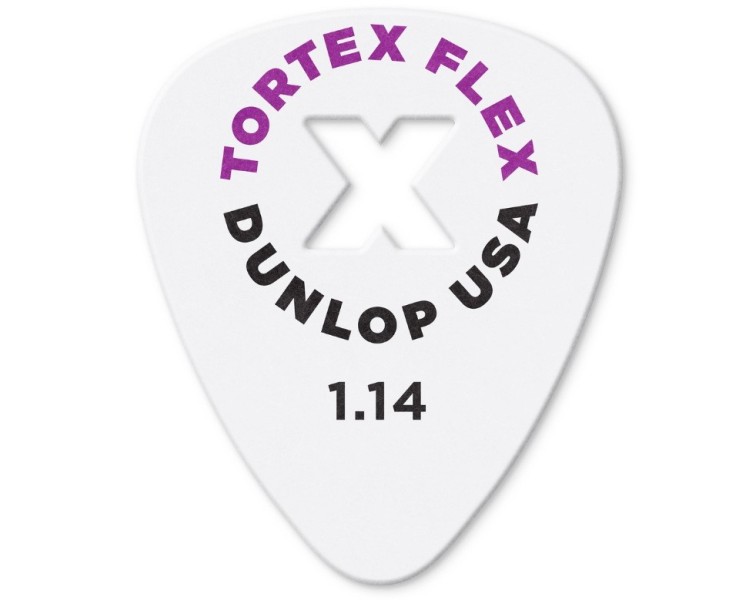 JIM DUNLOP 428XP114 TORTEX FLEX X PICK 1.14MM 12 UNIDADES