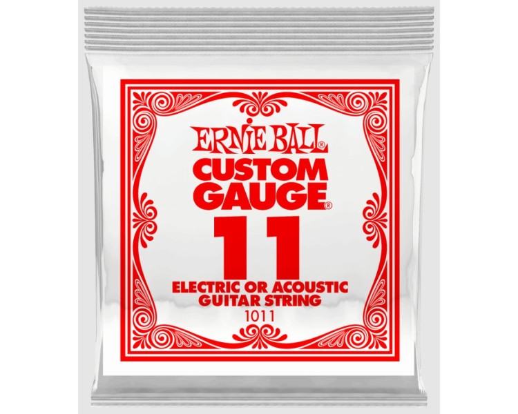 PACK 6 UNIDADES CUERDA SUELTA GUITARRA ELECTRICA CALIBRE 011