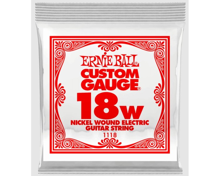 PACK 6 UNIDADES CUERDA SUELTA GUITARRA ELECTRICA CALIBRE 018