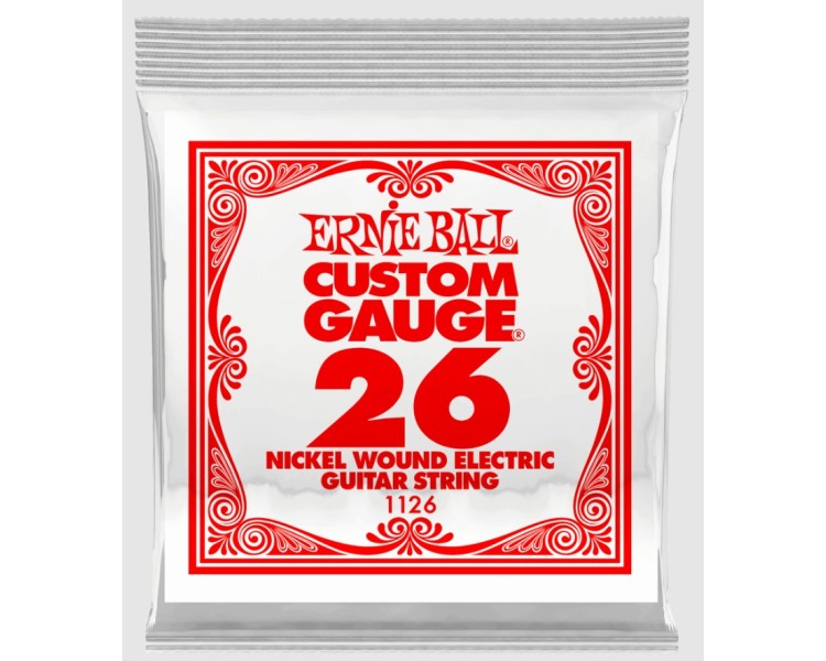 PACK 6 UNIDADES CUERDA SUELTA GUITARRA ELECTRICA CALIBRE 026