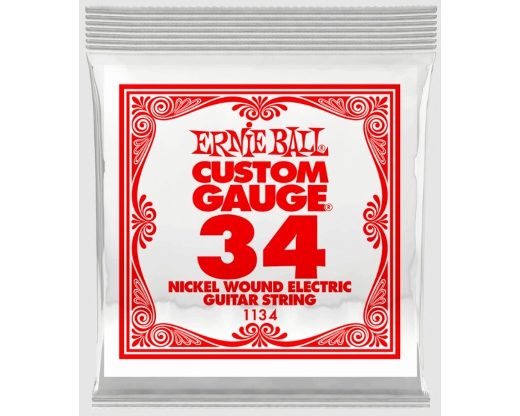 PACK 6 UNIDADES CUERDA SUELTA GUITARRA ELECTRICA CALIBRE 034