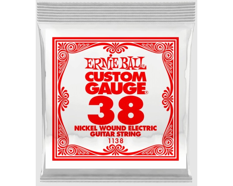 PACK 6 UNIDADES CUERDA SUELTA GUITARRA ELECTRICA CALIBRE 038