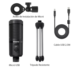 MAONO AU-PM461TR MIC DE MESA C/SOPORTE