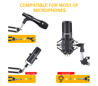 MAONO AU-B01 MIC STAND DE MESA - BRAZO TIPO TIJERA REGULABLE