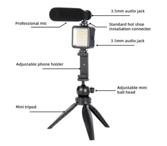 MAONO AU-CM11PL GRABACION DE MICROFONO CON LUZ