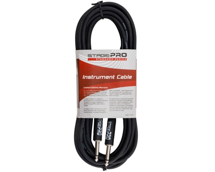 SPG30G CABLE STAGE PRO INSTRUMENTO 9 METROS PLUG RECTO STANDARD