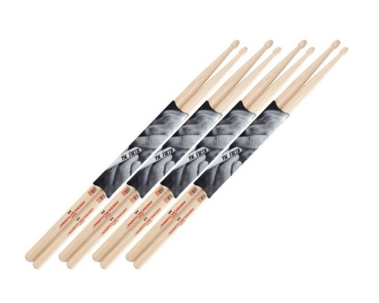 VIC FIRTH BAQUETA 5A VALUE PACK 4 PARES