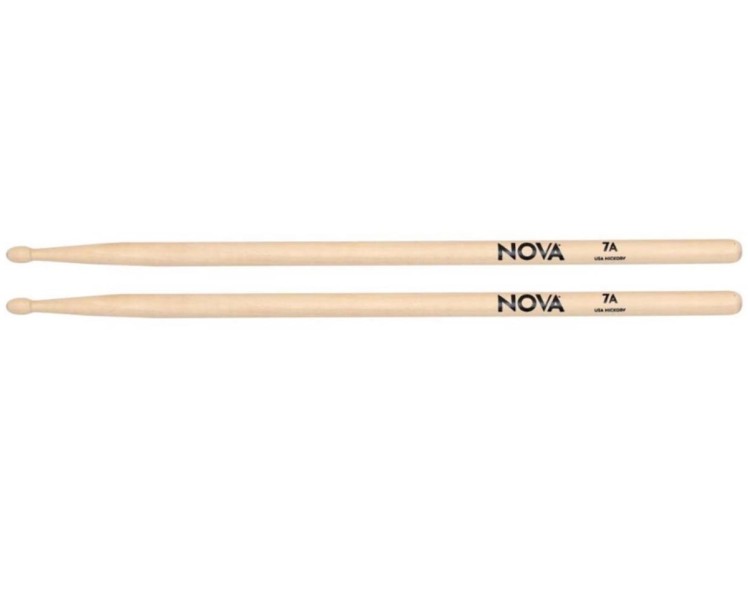 NOVA BY VIC FIRTH BAQUETA 7A DRUMSTICKS PUNTA MADERA