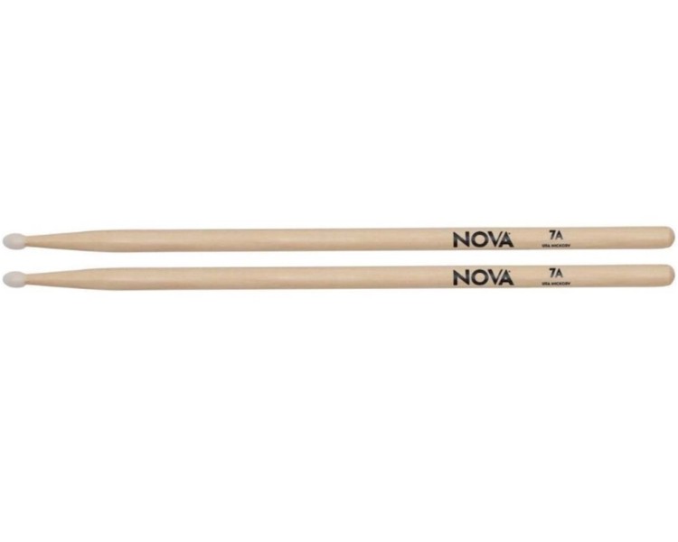 NOVA BY VIC FIRTH BAQUETA 7A DRUMSTICKS PUNTA NYLON