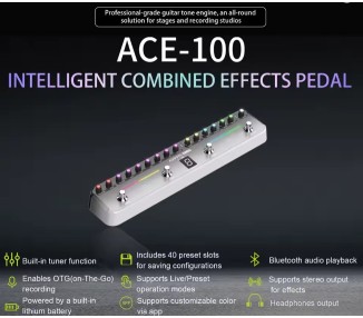 AUDOTA ACE-100 PEDAL EFECTO MULTIFICIONAL PARA GUITARRA